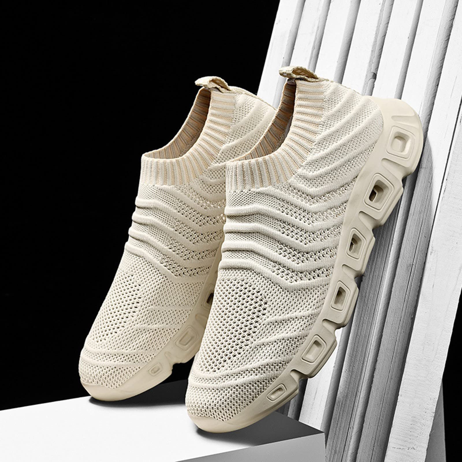 Кроссовки мужские Лето 2022 Hollow Fly Woven Легкие Дышащие Удобные Decompression Fashion Sports Running Lift, фото №3