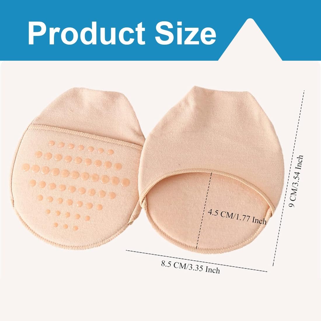 Носки с открытыми пальцами (3 пары) Дышащие полуноски женские нескользящие носки для передней части стопы невидимые носки женские невидимые носки с пальцами полуноски для высоких каблуков для девочек, a, фото №2