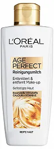 Молочко для снятия макияжа L'Oréal Paris Age Perfect с кальцием и витамином Е для зрелой кожи, 200 мл - Фото 1
