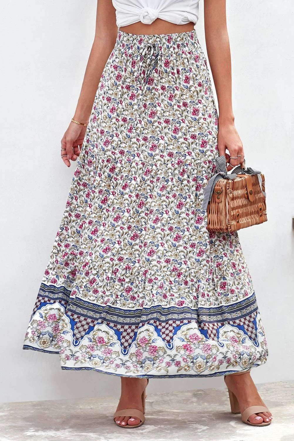 Спідниця максі NBBNYJ Жіноча літня на запах, довга, фото №2