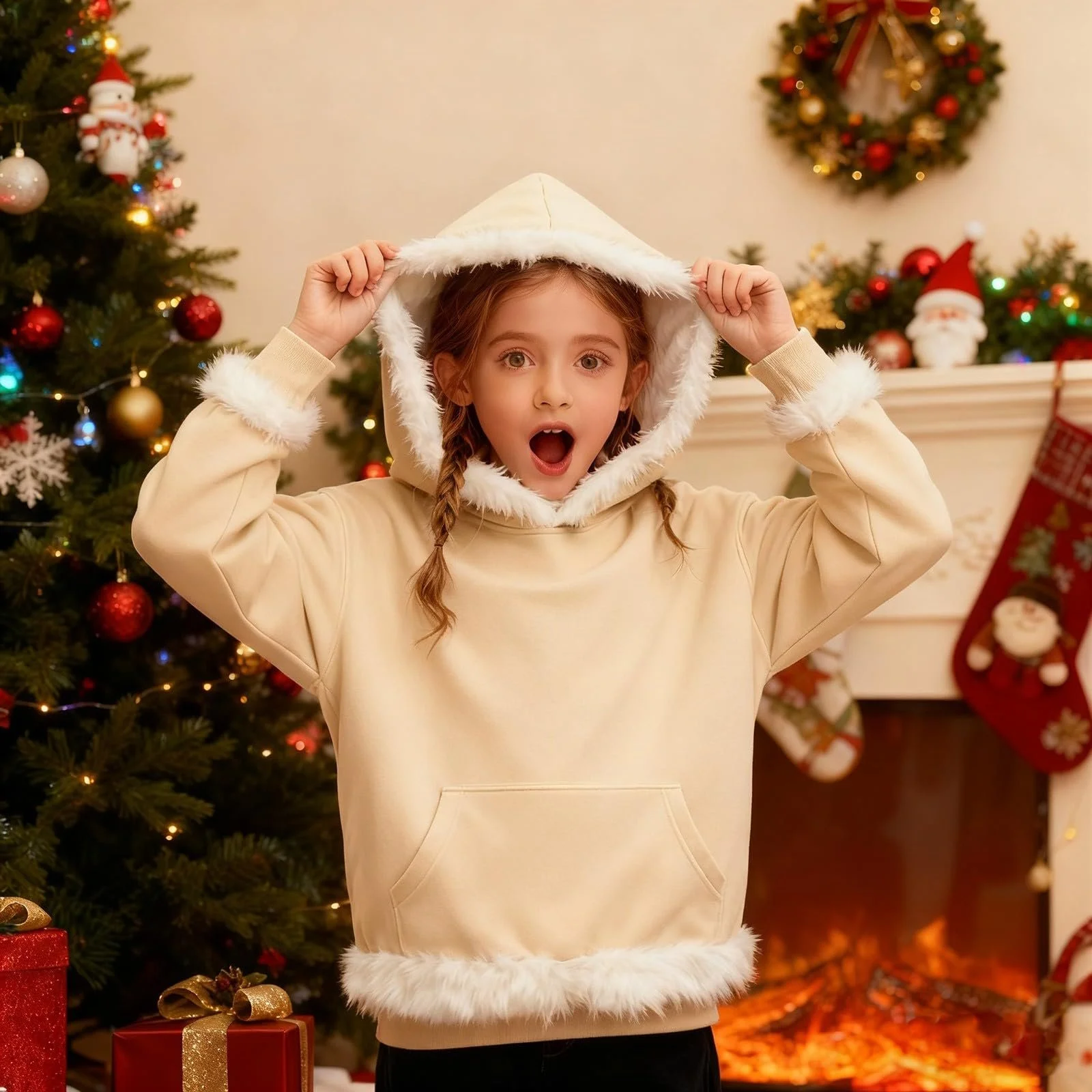 Худи для девочки N Модель с передним карманом, размер 152, фото №4