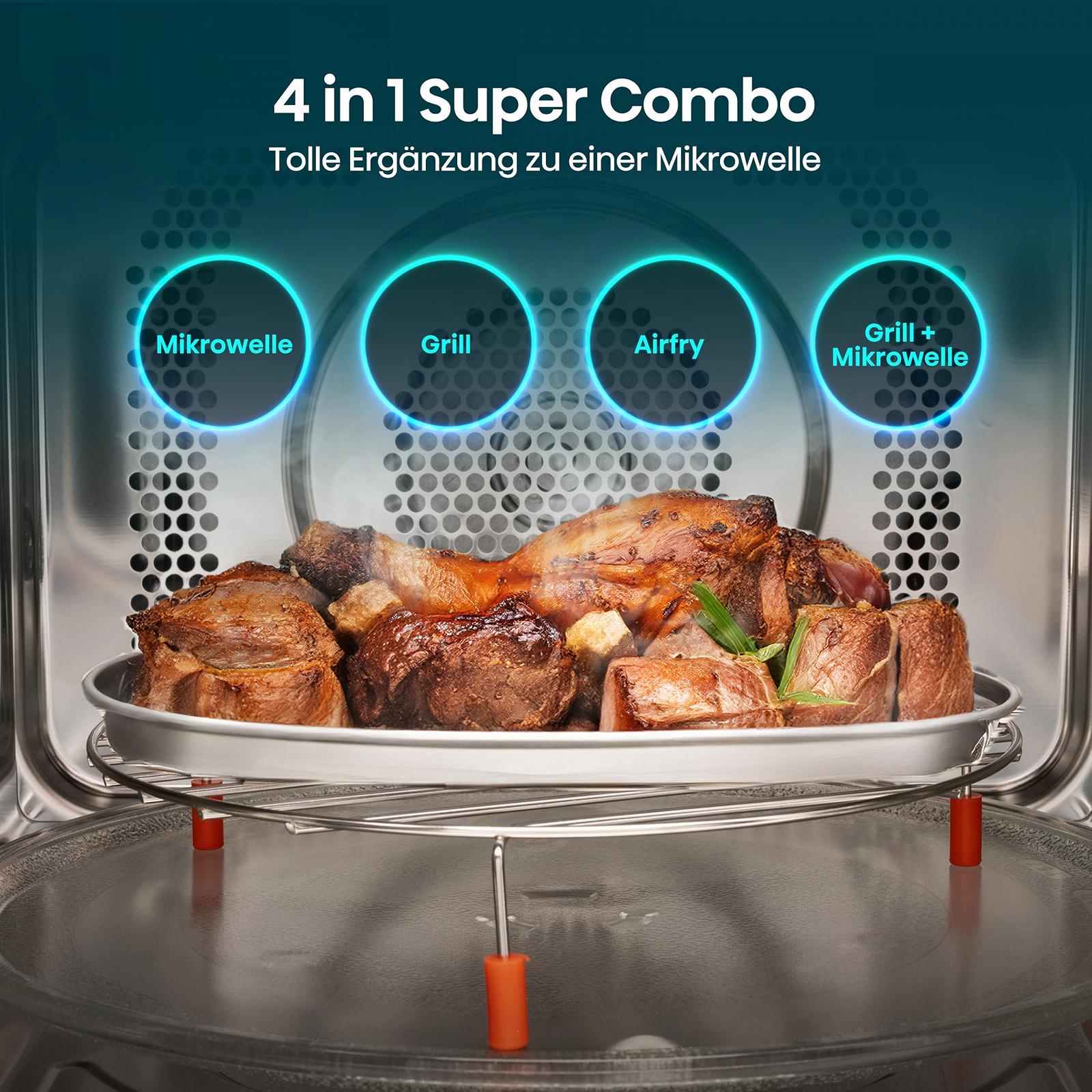 Микроволновая печь Hisense H23MOBS5HC 23 л 900 Вт AirFry 4 в 1 Super Combination Функция памяти Многоэтапное приготовление Автоматические программы 10 уровней мощности Быстрый старт Функция разморозки Блокировка от детей Черная, фото №9 Микроволновая печь Hisense H23MOBS5HC 23 л 900 Вт AirFry 4 в 1 Super Combination Функция памяти Многоэтапное приготовление Автоматические программы 10 уровней мощности Быстрый старт Функция разморозки Блокировка от детей Черная, фото №9