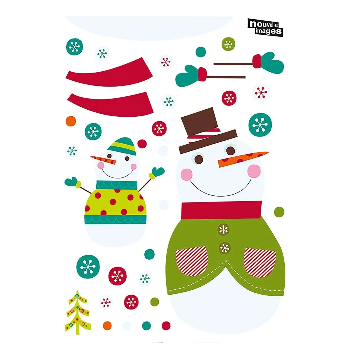 Наклейка на стіну Nouvelles Images Snowman, фото №3