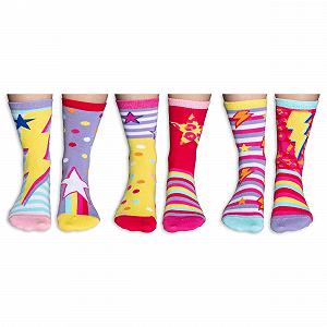 Носки United Oddsocks Funky Dory Box 6 Oddsocks для девочек UK 12-5.5 EUR 30.5-38.5 Разноцветные synthetic.ua - Фото 1