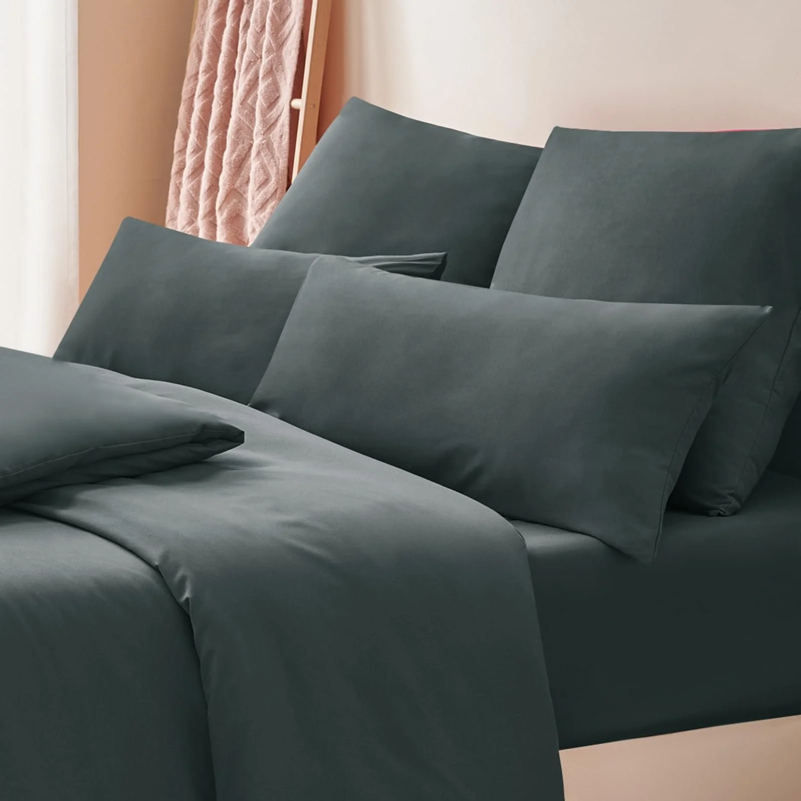 Наволочка RUIKASI 40 x 80 см, Сірий, Набір з 2, фото №4 Наволочка RUIKASI 40 x 80 см, Сірий, Набір з 2, фото №4