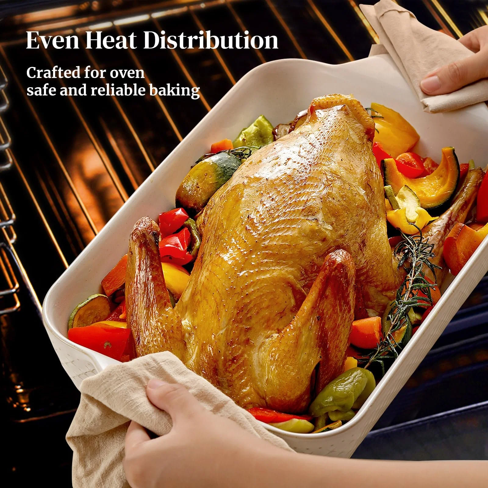 Форма для запекания DOWAN 9 x 13 см керамическая с рельефным дизайном, фото №3 Форма для запекания DOWAN 9 x 13 см керамическая с рельефным дизайном, фото №3