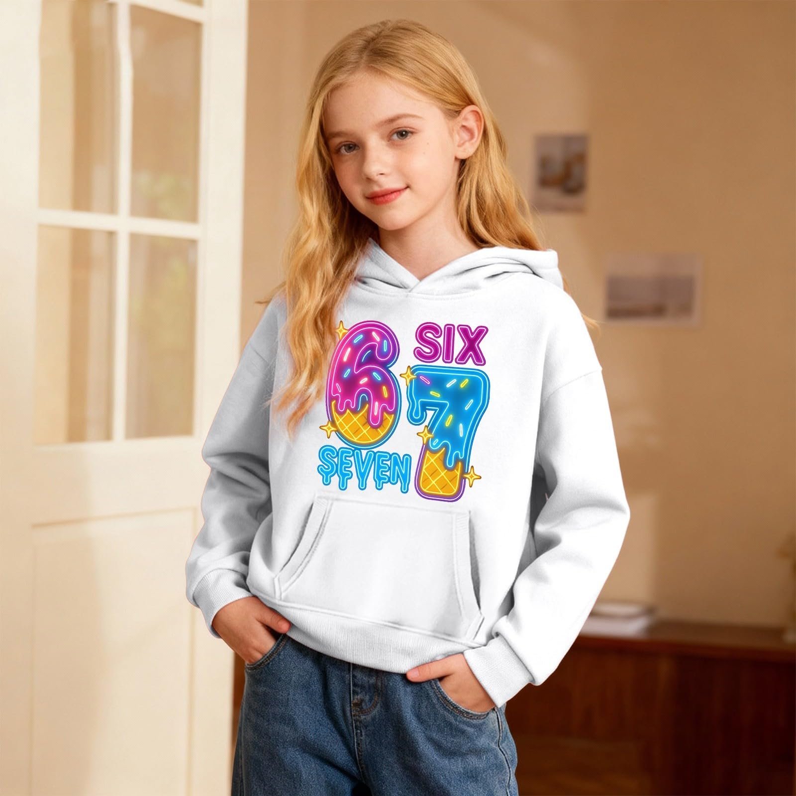 Толстовка дитяча з капюшоном для хлопчиків, підлітків і дівчаток, фото №2