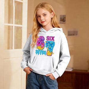 Детская толстовка с капюшоном для мальчиков, подростков и девочек, уютная мягкая флисовая теплая дышащая повседневная модная удобная кофта с длинными рукавами synthetic.ua - Фото 1