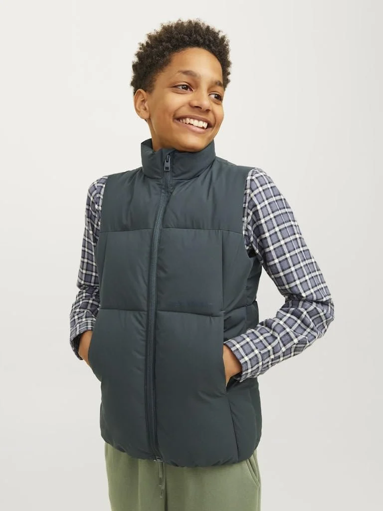 Жилет JACK&JONES JUNIOR для мальчиков, стеганый, фото №4 Жилет JACK&JONES JUNIOR для мальчиков, стеганый, фото №4