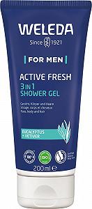 Гель для душу та шампунь WELEDA Bio For Men Active Fresh 3-в-1 натуральна косметика 200 мл - Фото 1
