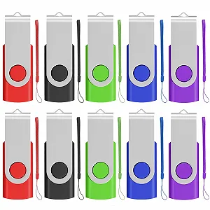 Флеш-накопичувач 16GB USB 2.0 Swivel (набір 10 шт.) 5 кольорів - Фото 1
