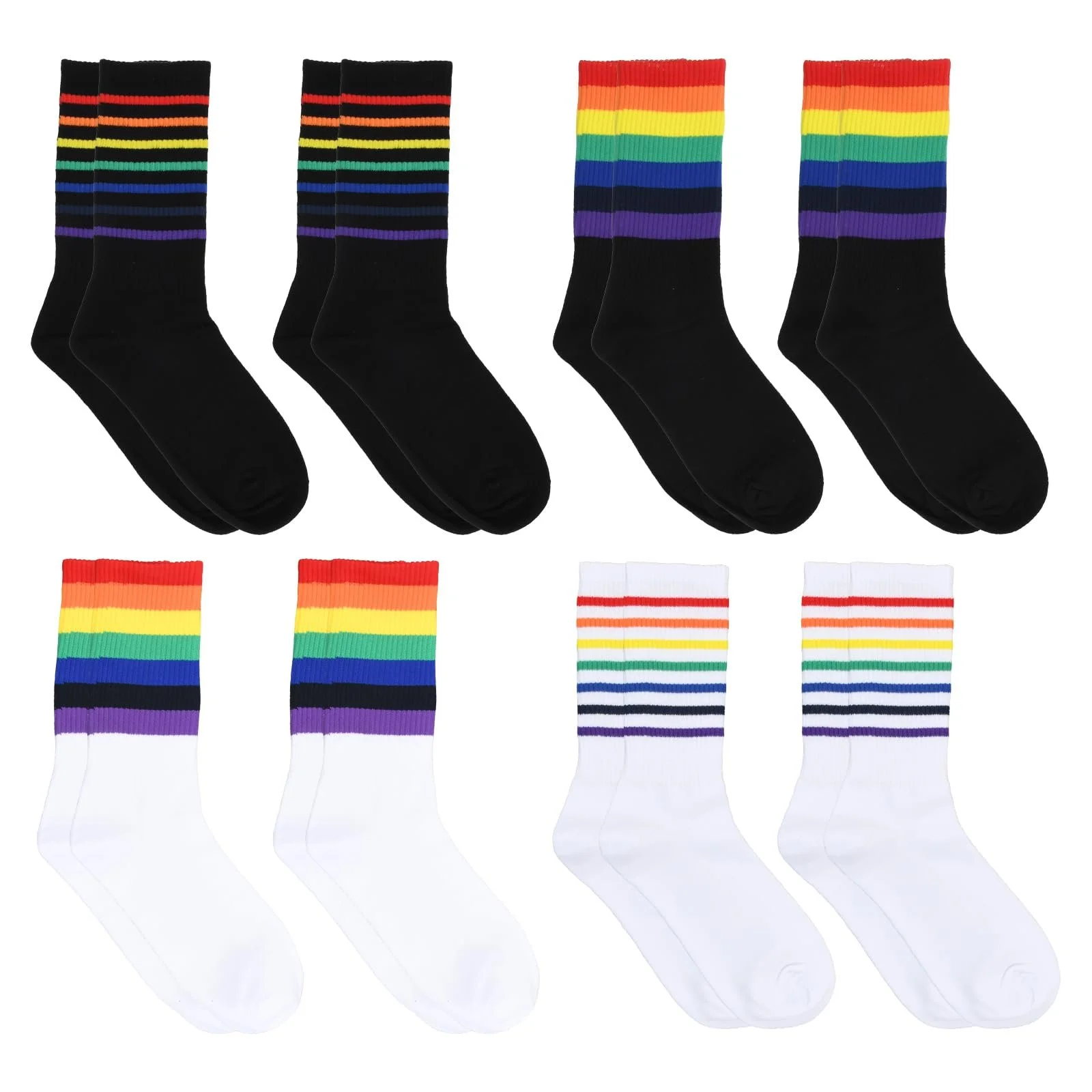 Шкарпетки Тенісні в стилі ретро для Чоловіків та Жінок 8 пар, фото №1