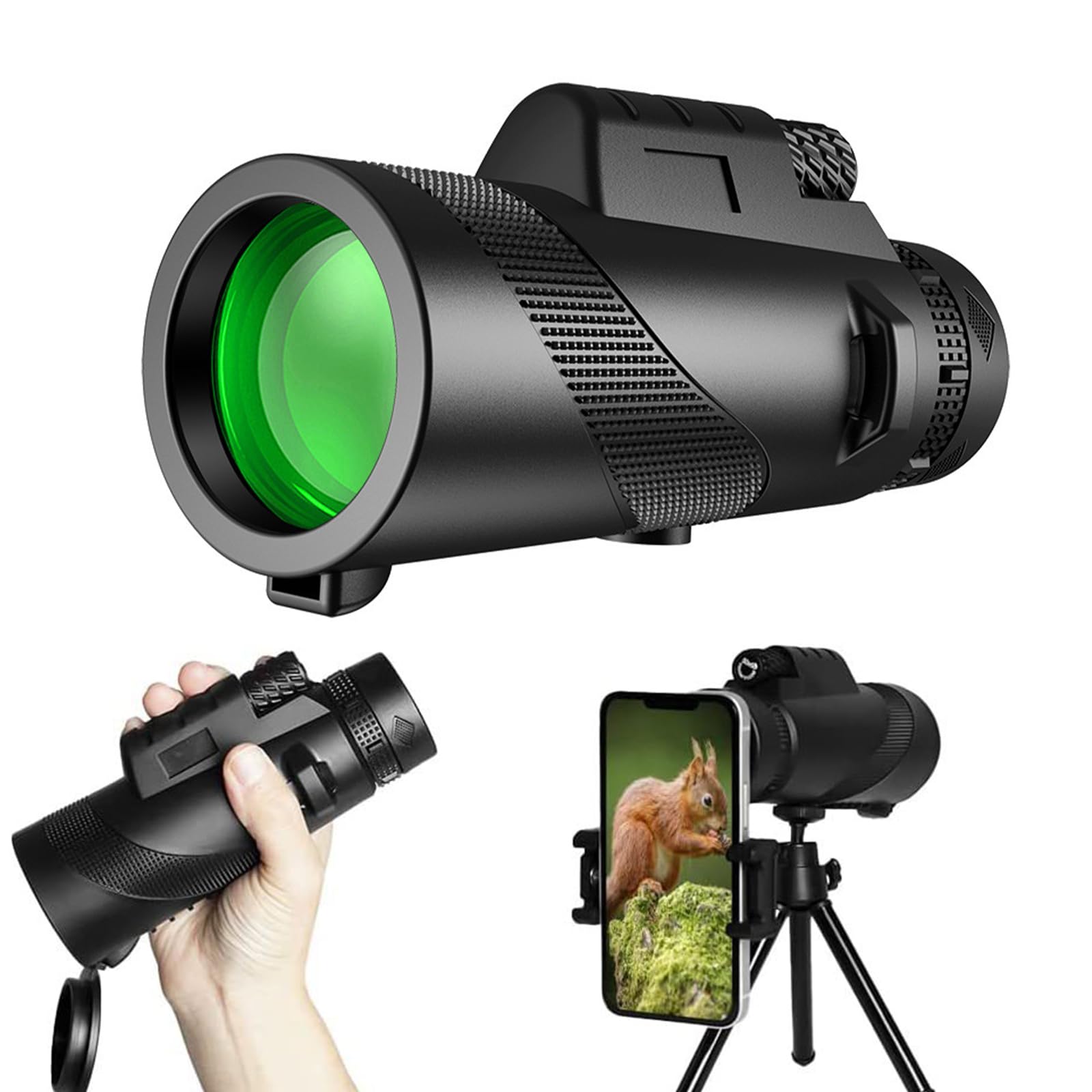 Монокуляр Teleskop 12x50 з штативом і телефонним адаптером, фото №1