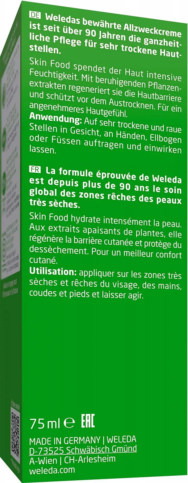 Крем WELEDA Bio Skin Food Зволожуючий крем 75 мл, фото №2 Крем WELEDA Bio Skin Food Зволожуючий крем 75 мл, фото №2