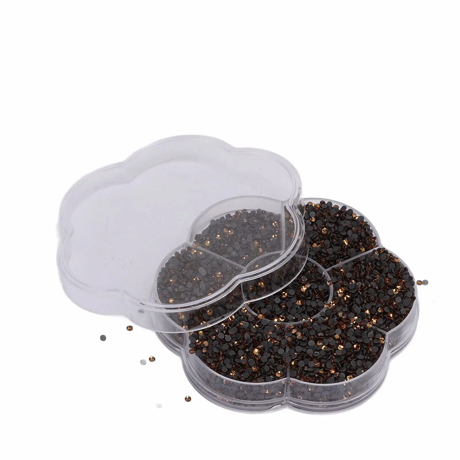 Стразы для ногтей Плоские Цветные 14400 штук Crystal Yellow, фото №9