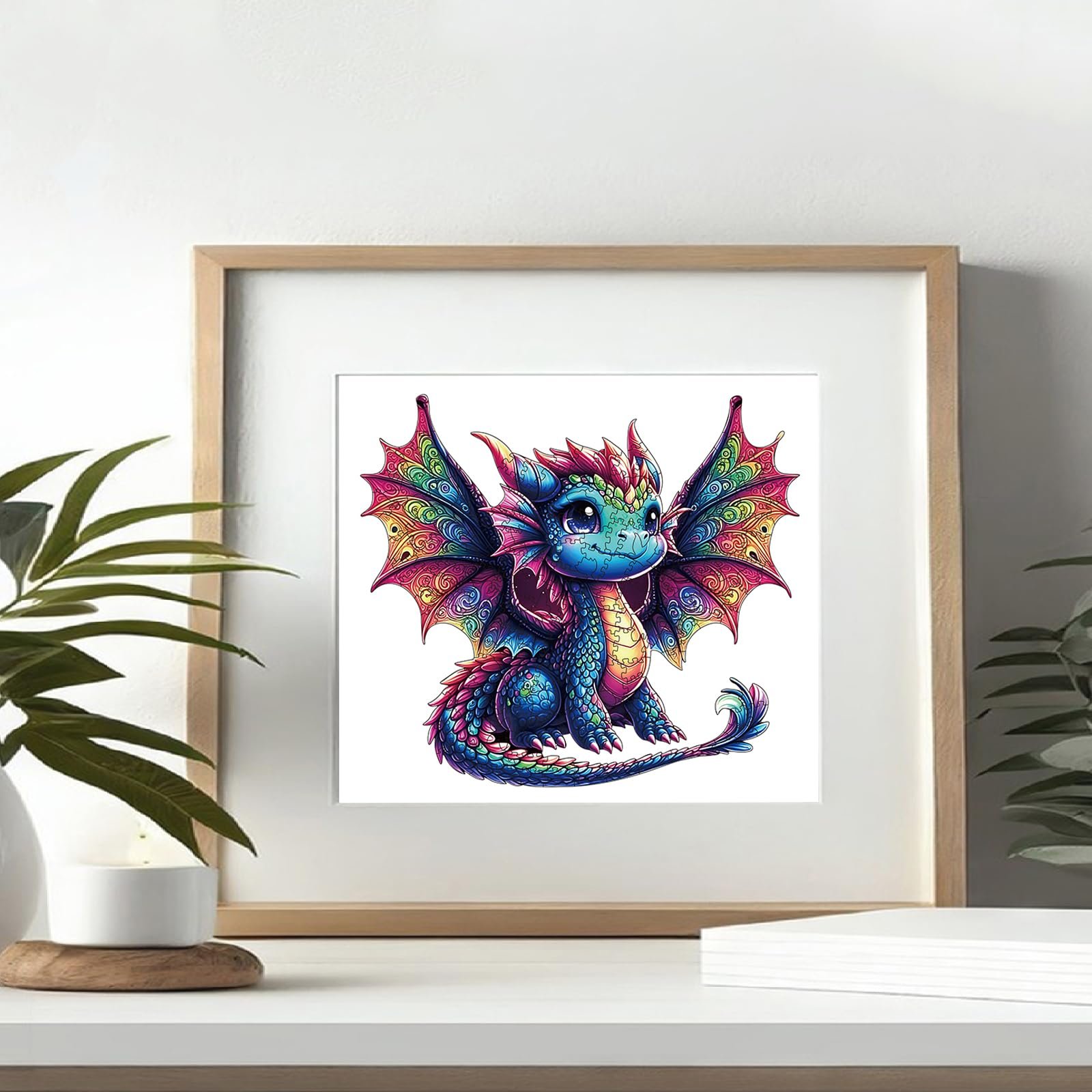 Деревянный пазл Dragon 200 элементов Уникальная форма животных, фото №4 Деревянный пазл Dragon 200 элементов Уникальная форма животных, фото №4