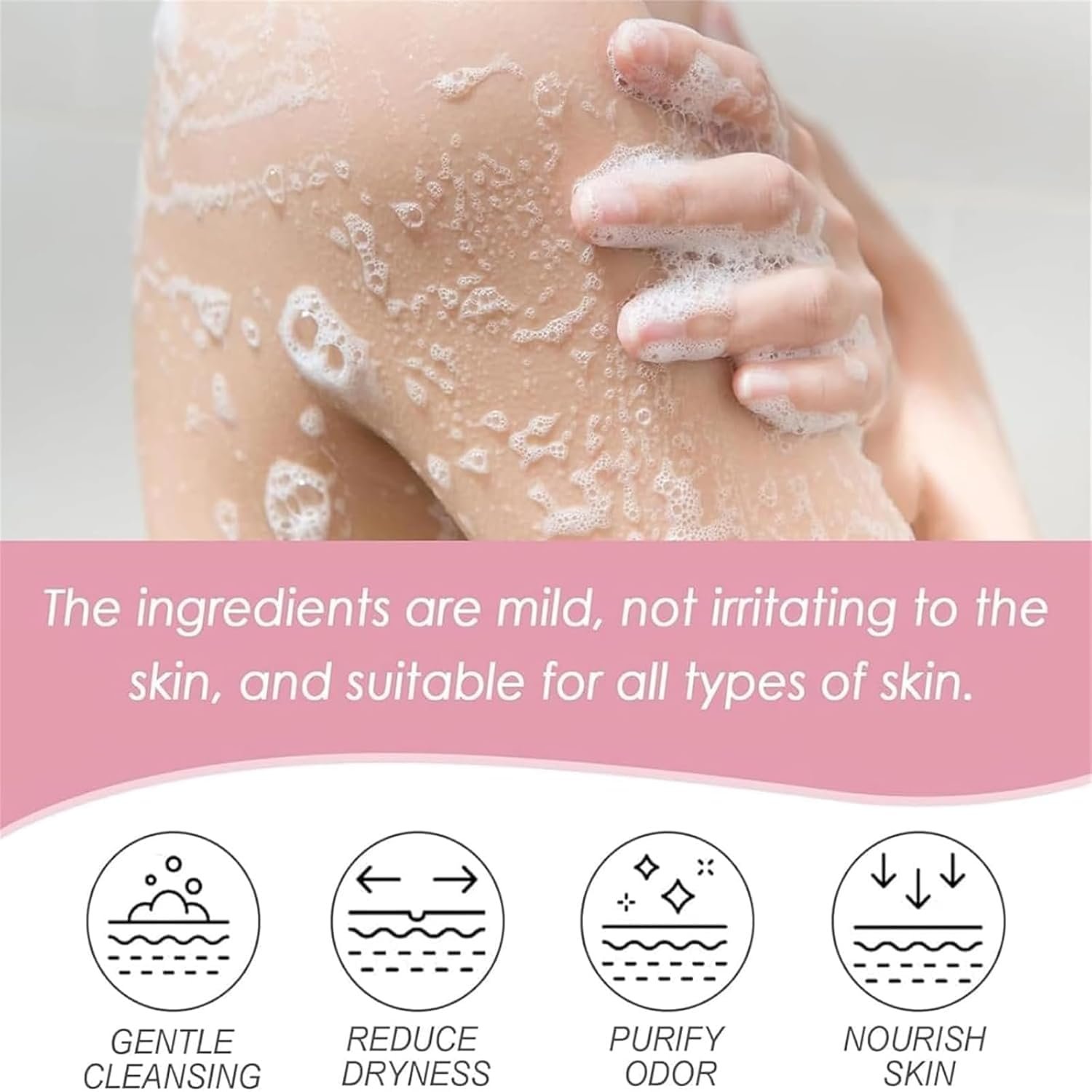 Гель для душу Long Lasting Fragrance Зволожуючий Зміцнюючий Ніжне очищення, фото №2