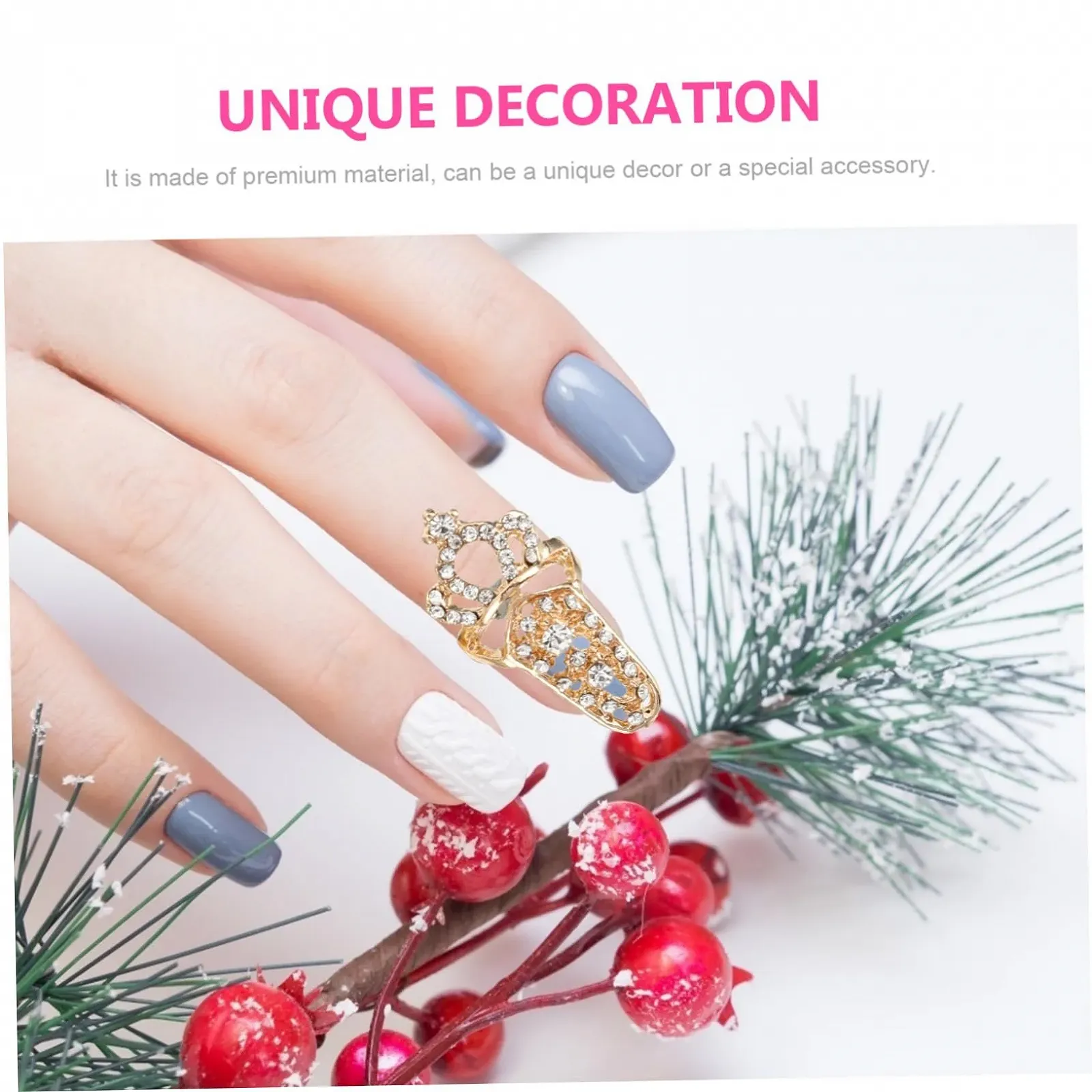 Набор страз для ногтей WOONEKY 3 шт. Модные украшения для маникюра, драгоценные камни и подвески, 12 шт. x 3, фото №5