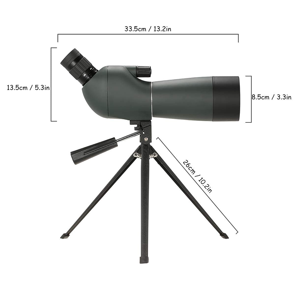 Труба M3M 20-60x60 Водонепроникна Підзорна Труба Монокуляр HD з Триподом, фото №5