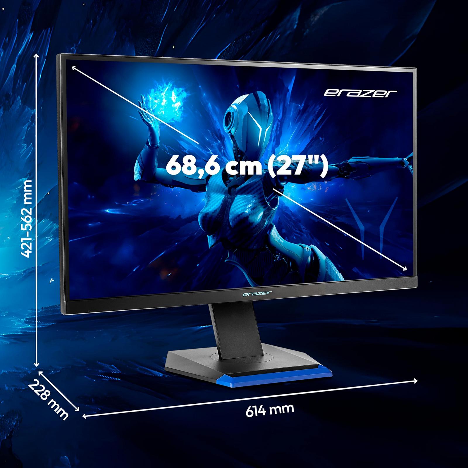 Монитор ERAZER Spectator X40 MD 21727 68.6 см (27 дюймов) QHD HDR10 для игр (180Hz, 1440p, Adaptive Sync, 16:9, 1мс, HDMI, DisplayPort), фото №5 Монитор ERAZER Spectator X40 MD 21727 68.6 см (27 дюймов) QHD HDR10 для игр (180Hz, 1440p, Adaptive Sync, 16:9, 1мс, HDMI, DisplayPort), фото №5