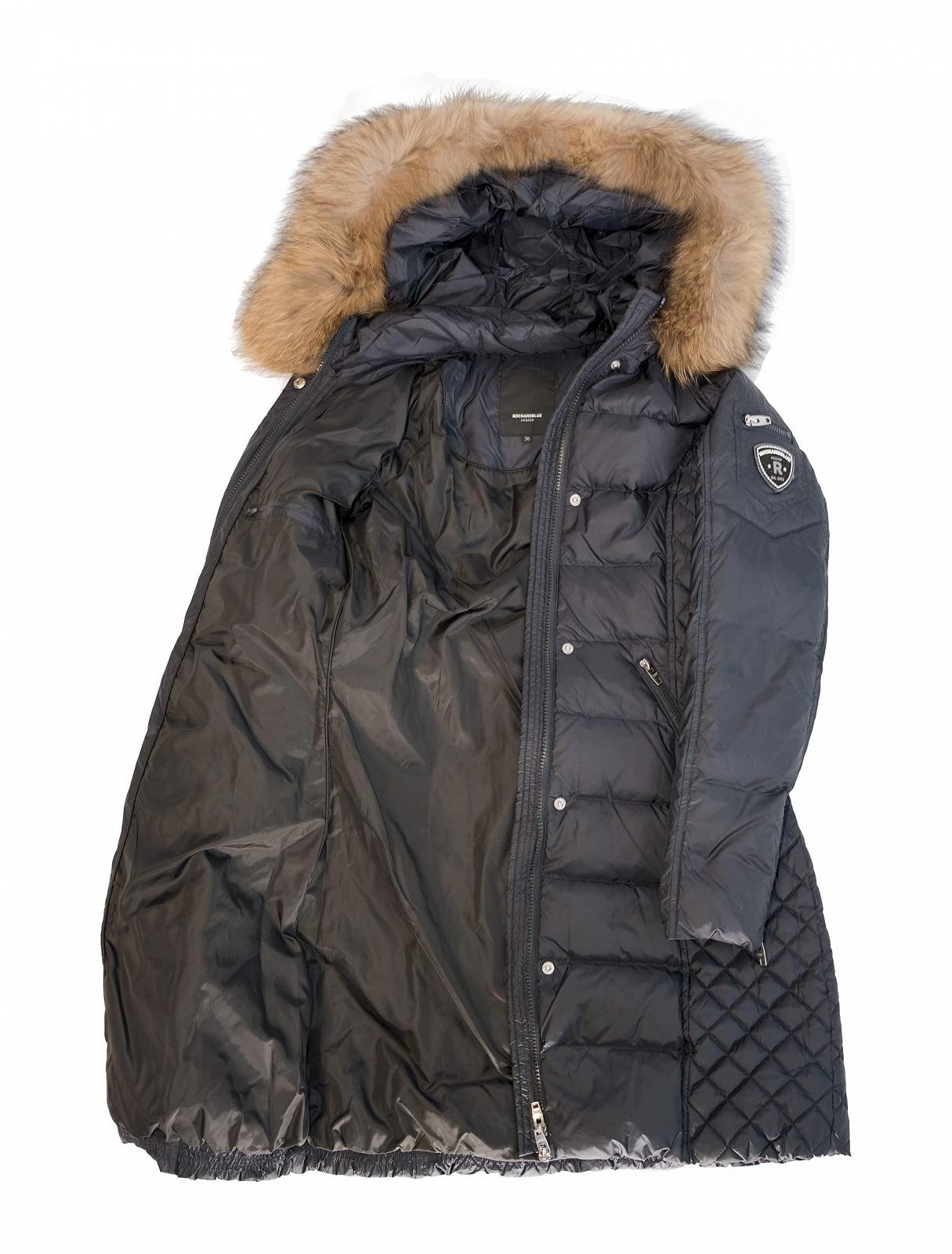 Пуховик RockandBlue Приталений Чорний, фото №6 Пуховик RockandBlue Приталений Чорний, фото №6