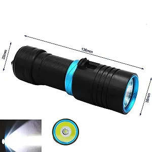 Фонарь для дайвинга L2 LED 100M для подводного плавания Синий synthetic.ua - Фото 1