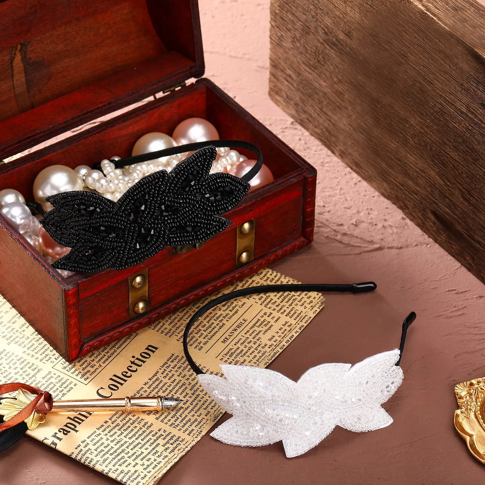 Набор обручей на голову в стиле 1920-х годов., фото №7