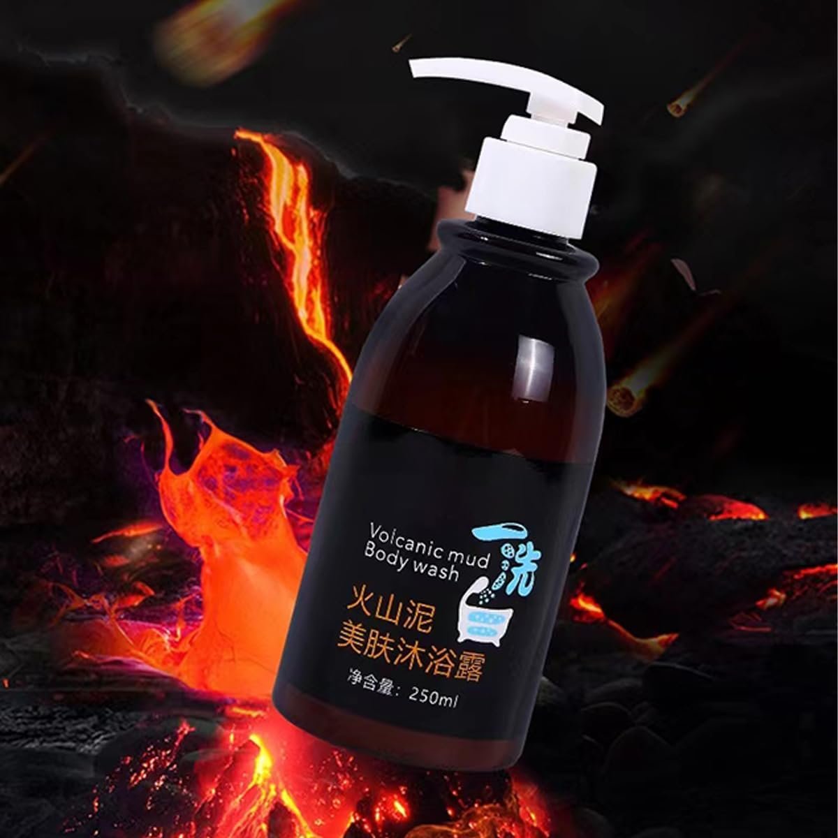 Гель для душу Bubble Kiss Brightening Shower Gel з вулканічною гряззю освітлювальний 3 в 1 500 мл, фото №4