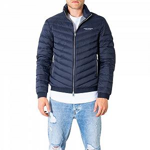 Куртка Armani Exchange Quilted Milano/New York Logo Мужская на молнии Зимняя Альтернатива пуху - Фото 1