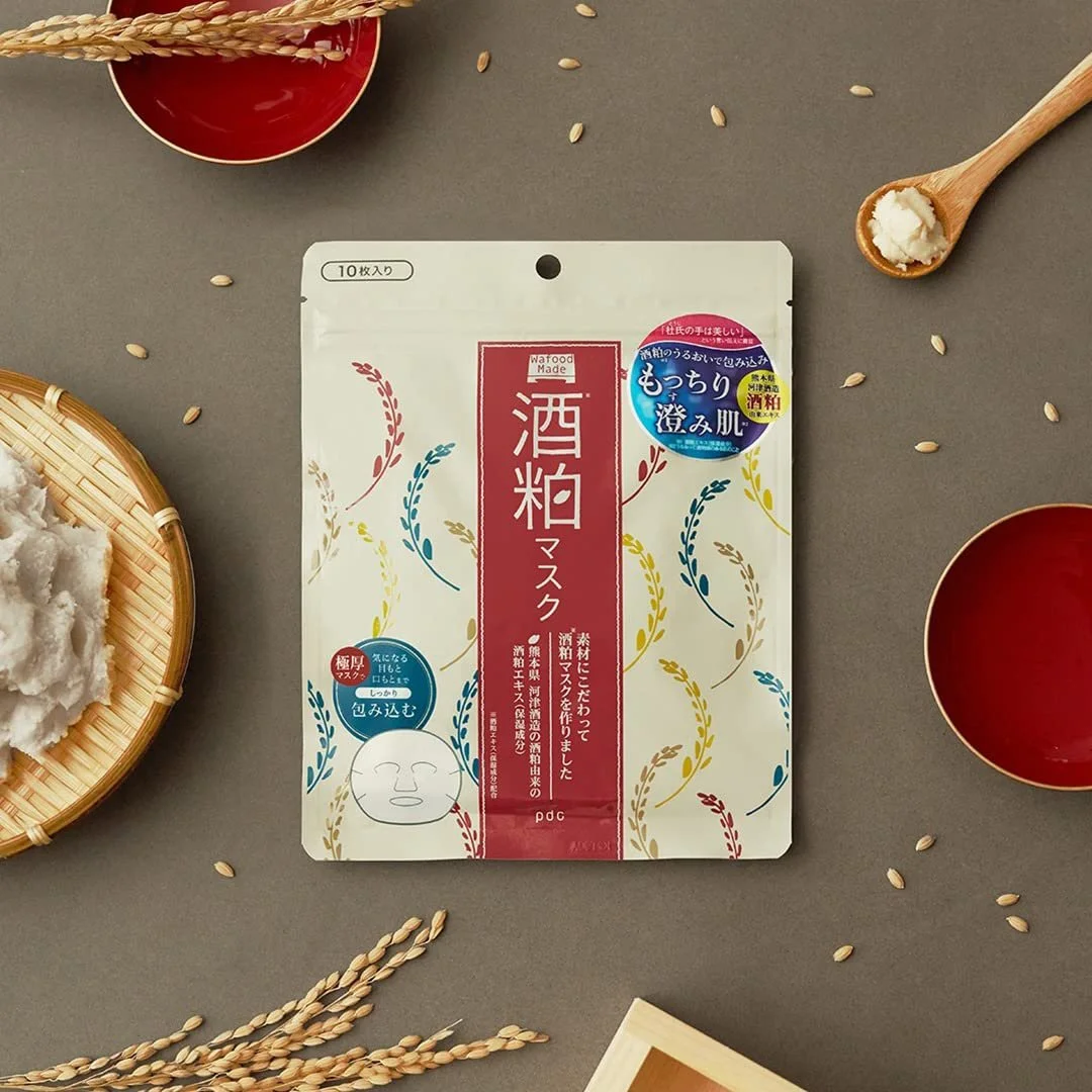 Тканинна Маска для обличчя PDC Wafood Made SK Sake Lees 10 шт, фото №3