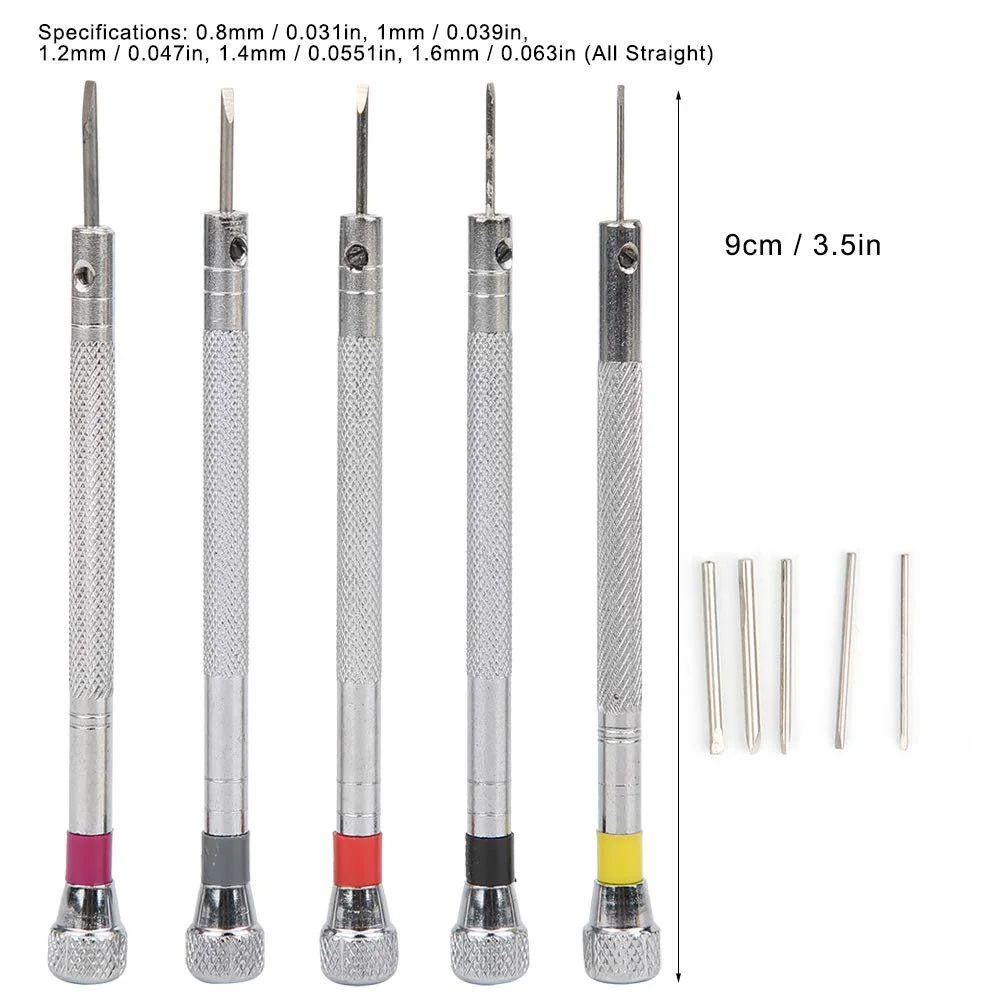 Набір викруток та біт шліцових для ремонту окулярів, годинників, телефонів та ноутбуків, фото №6