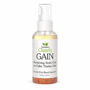 Сыворотка Clearly GAIN для роста и утолщения волос для мужчин и женщин, 100% натуральная сыворотка с касторовым маслом, маслом жожоба, шалфея мускатного, экстрактом крапивы, от выпадения волос, алопеции, истончения волос (120 мл) - Фото 1