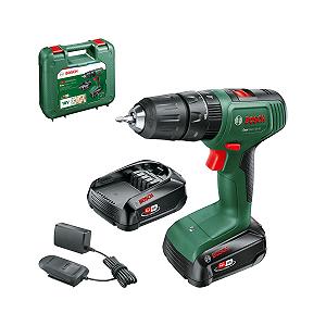 Дрель-шуруповерт Bosch EasyImpact 18V-40 Аккумуляторный (2 батареи 2.0 Ah, 18 Вольтовая система, в кейсе) - Фото 1