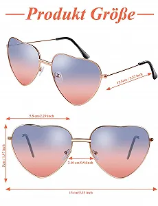 Сонцезахисні окуляри Серце Kiiwah Металева оправа Ретро synthetic.ua - Фото 1