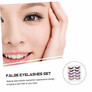 Вії Angoily 4 Boxes Забарвлені Райдужні Накладні Вії Гелловін Кольорові Вії Pestanas Postizas Імітація 5D synthetic.ua - Фото 1