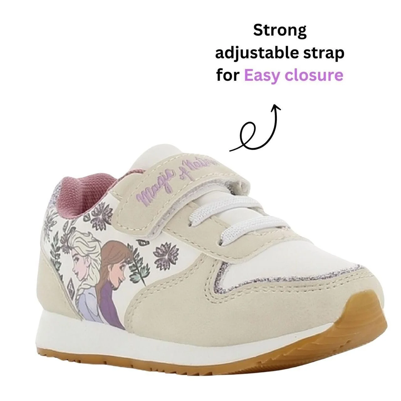 Кроссовки Disney Frozen для девочек, Кроссовки с Анной и Эльзой, кроссовки Frozen на липучках, спортивная обувь, кроссовки с блестками для девочек, фото №6