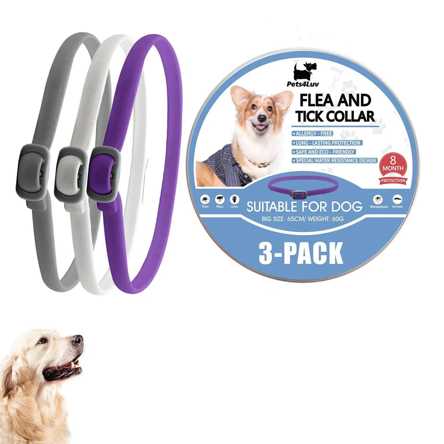 Нашийник Pets4Luv Natural 63.5 см 3 шт, фото №1 Нашийник Pets4Luv Natural 63.5 см 3 шт, фото №1