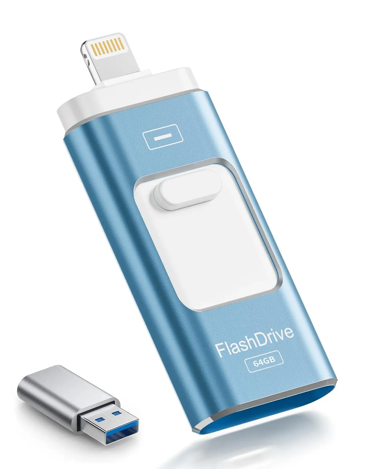 USB-флеш-накопичувач ROSPE 64GB Lightning Type-C USB 3.0 Ash Blue, фото №1 USB-флеш-накопичувач ROSPE 64GB Lightning Type-C USB 3.0 Ash Blue, фото №1