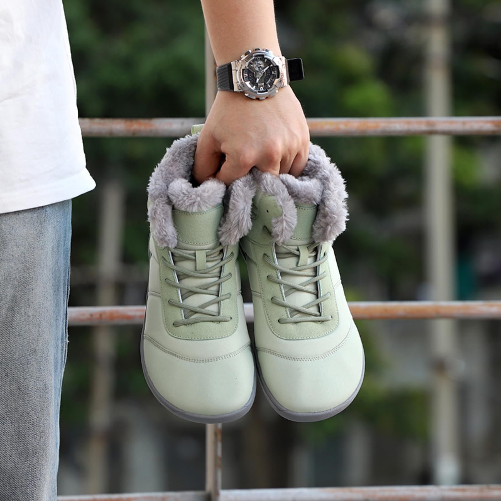 Ботинки Зимние Линияные Мужские Женские Barefoot Shoes Теплые Снежные, фото №2