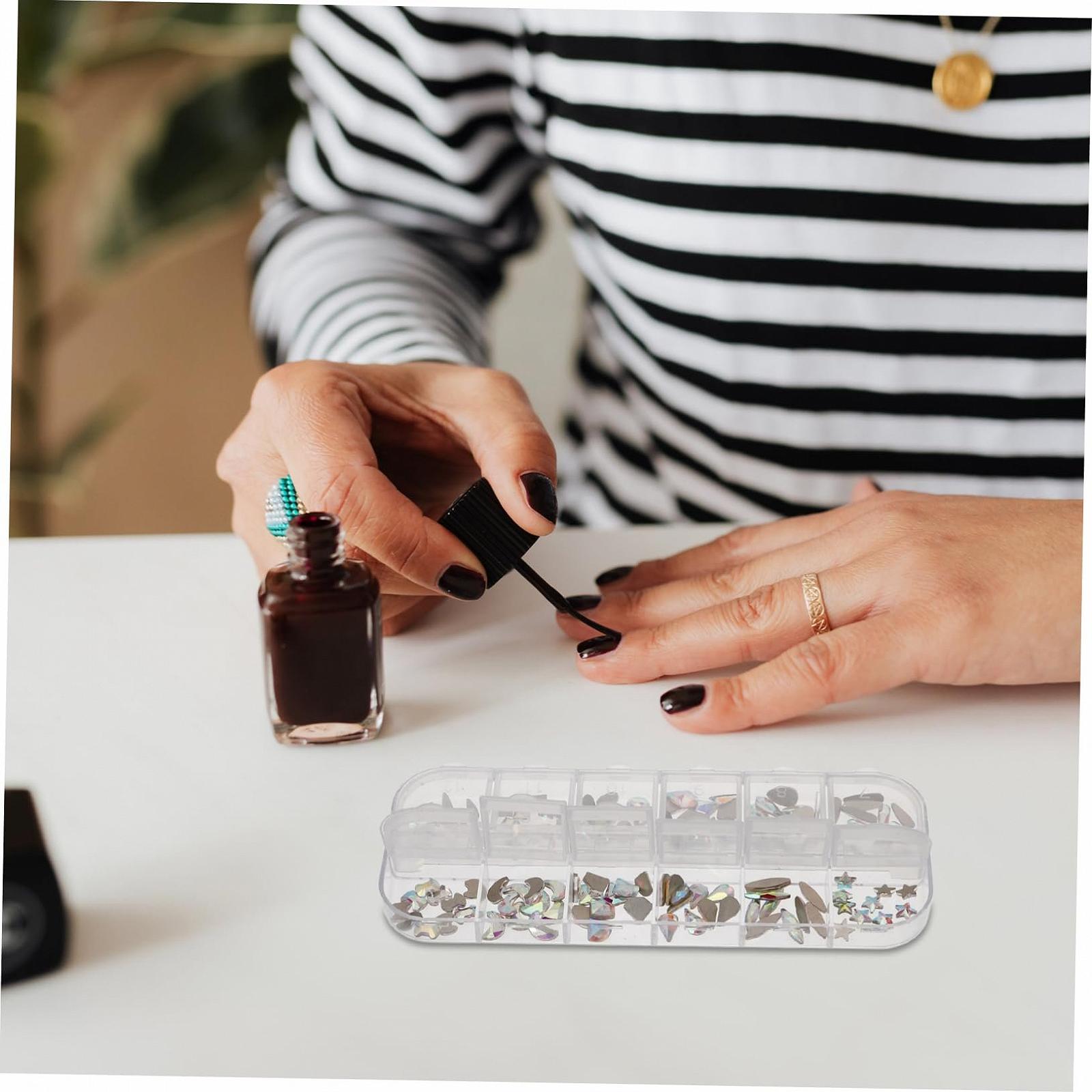 Набір страз для нігтів Lurrose 3D Flatback Кришталеві камені, фото №5