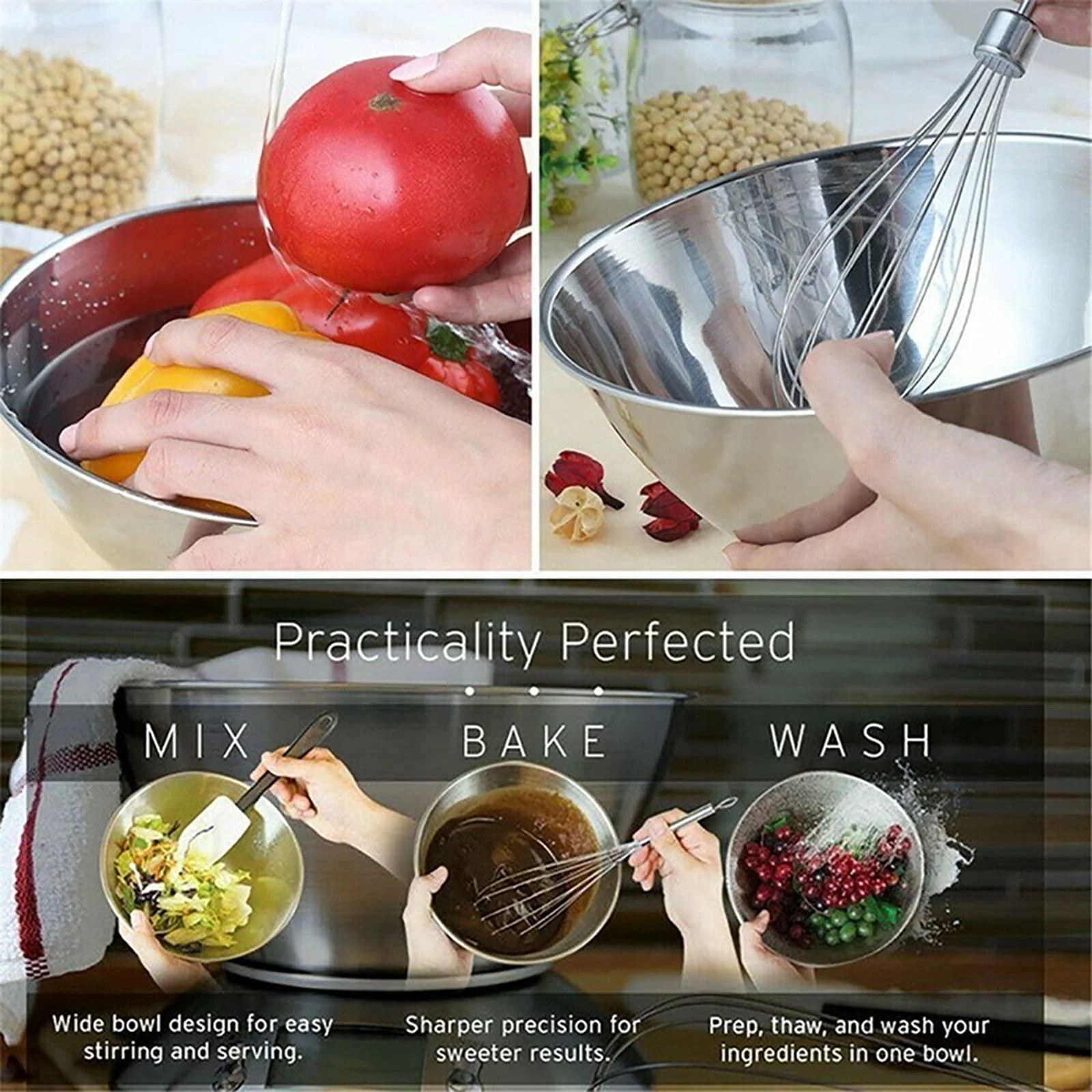 Кухонні ваги Bowl Digital 2.15 L Stainless Steel 5 kg, фото №9 Кухонні ваги Bowl Digital 2.15 L Stainless Steel 5 kg, фото №9