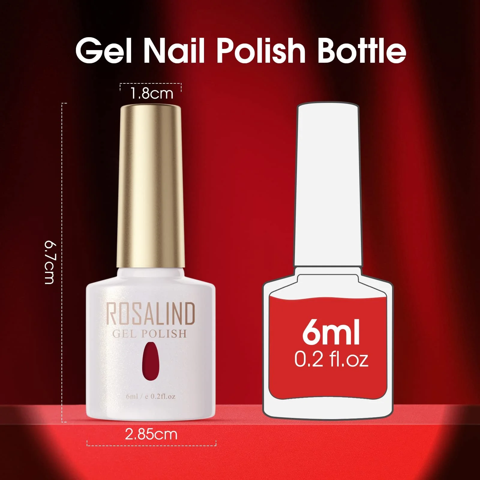 Гель-лак ROSALIND 6 кольорів, фото №9