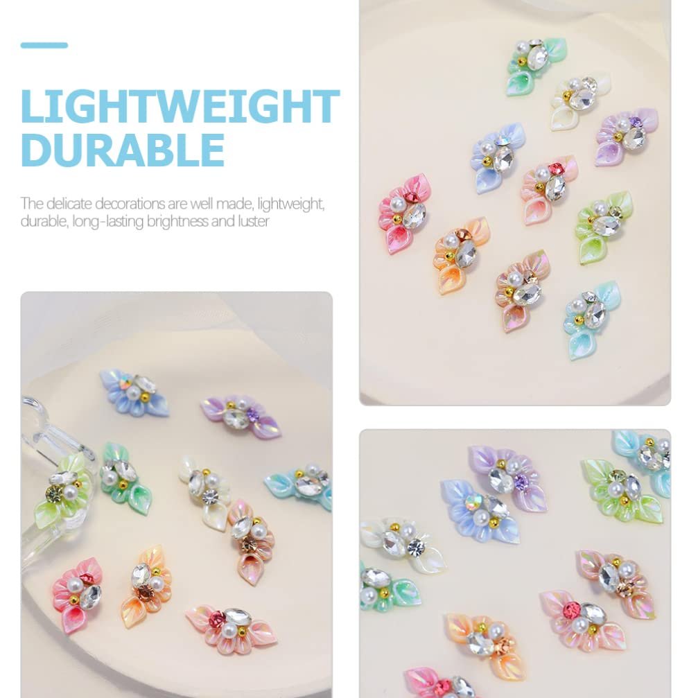 Украшения для ногтей Beavorty, 27 шт, резные, маникюрные, со стразами, украшения для маникюра, хлопья, блестки, аксессуары для ногтей, цветы из смолы, трехмерные цветы 3D, фото №8