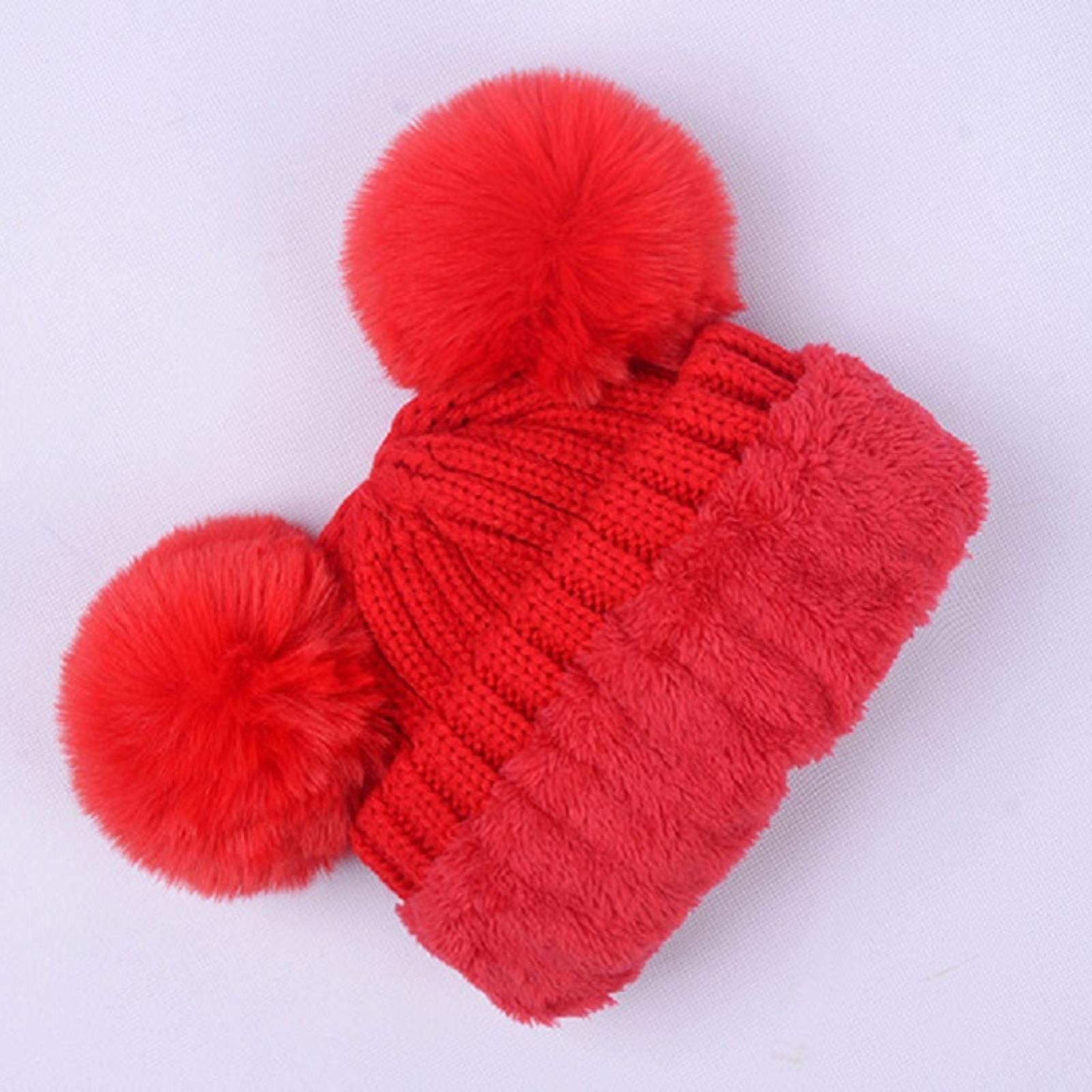 В'язана шапка з помпоном YQHWLKJ для жінок, дітей, дівчаток, фото №6