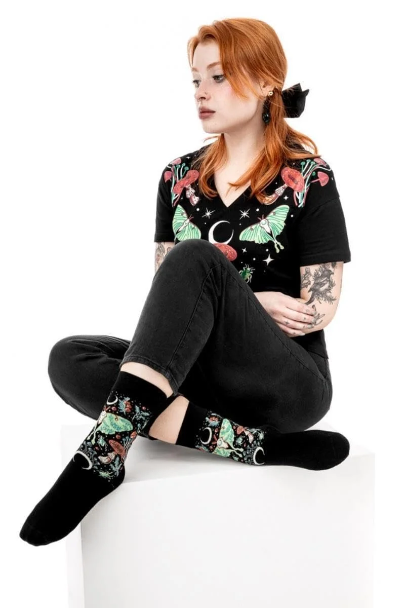 Шкарпетки Restyle Autumnal Equinox Jacquard - Готичний візерунок, фото №5