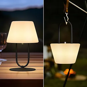 Настольная лампа MALUX Cone аккумуляторная сенсорная IP44 USB-C synthetic.ua - Фото 1