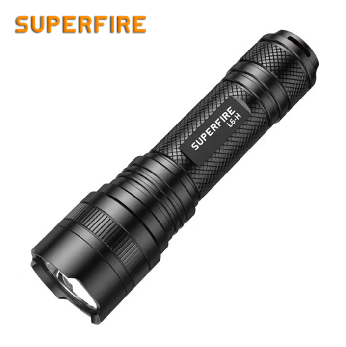 Фонарик ручной аккумуляторный L6-G SuperFire 2000 Lumen IP46, фото №1
