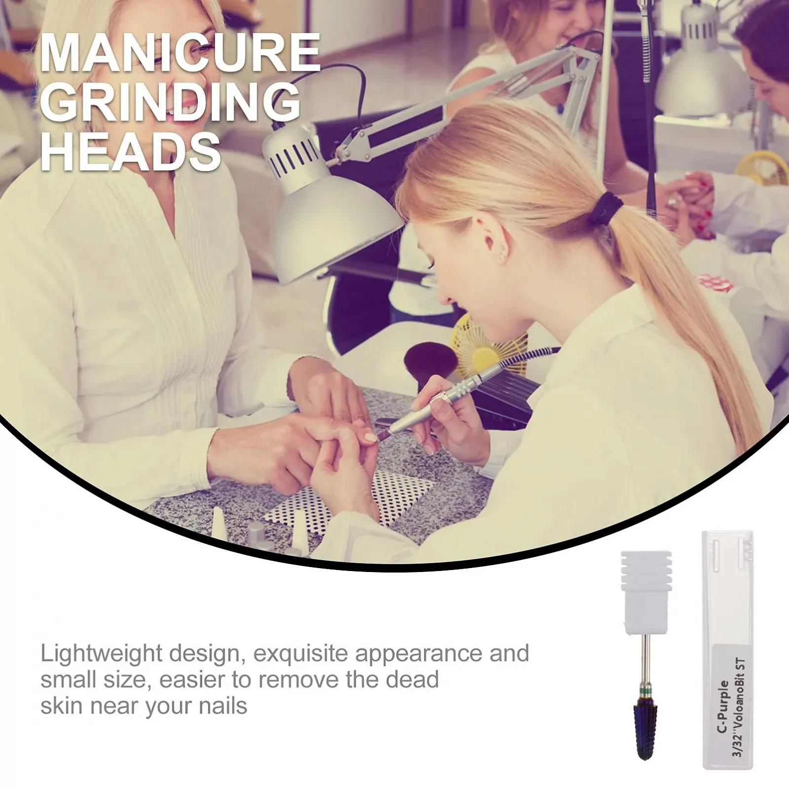 Маникюрная шлифовальная головка Healvian, фото №7