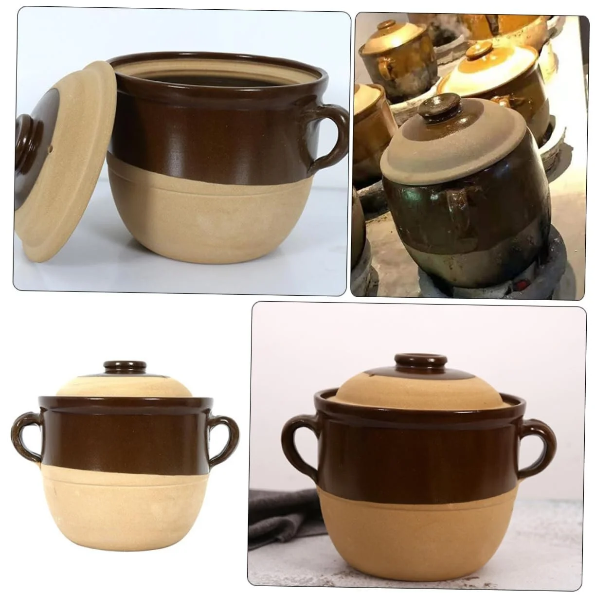 Каструля NAMOARLY глиняна з кришкою, фото №6 Каструля NAMOARLY глиняна з кришкою, фото №6