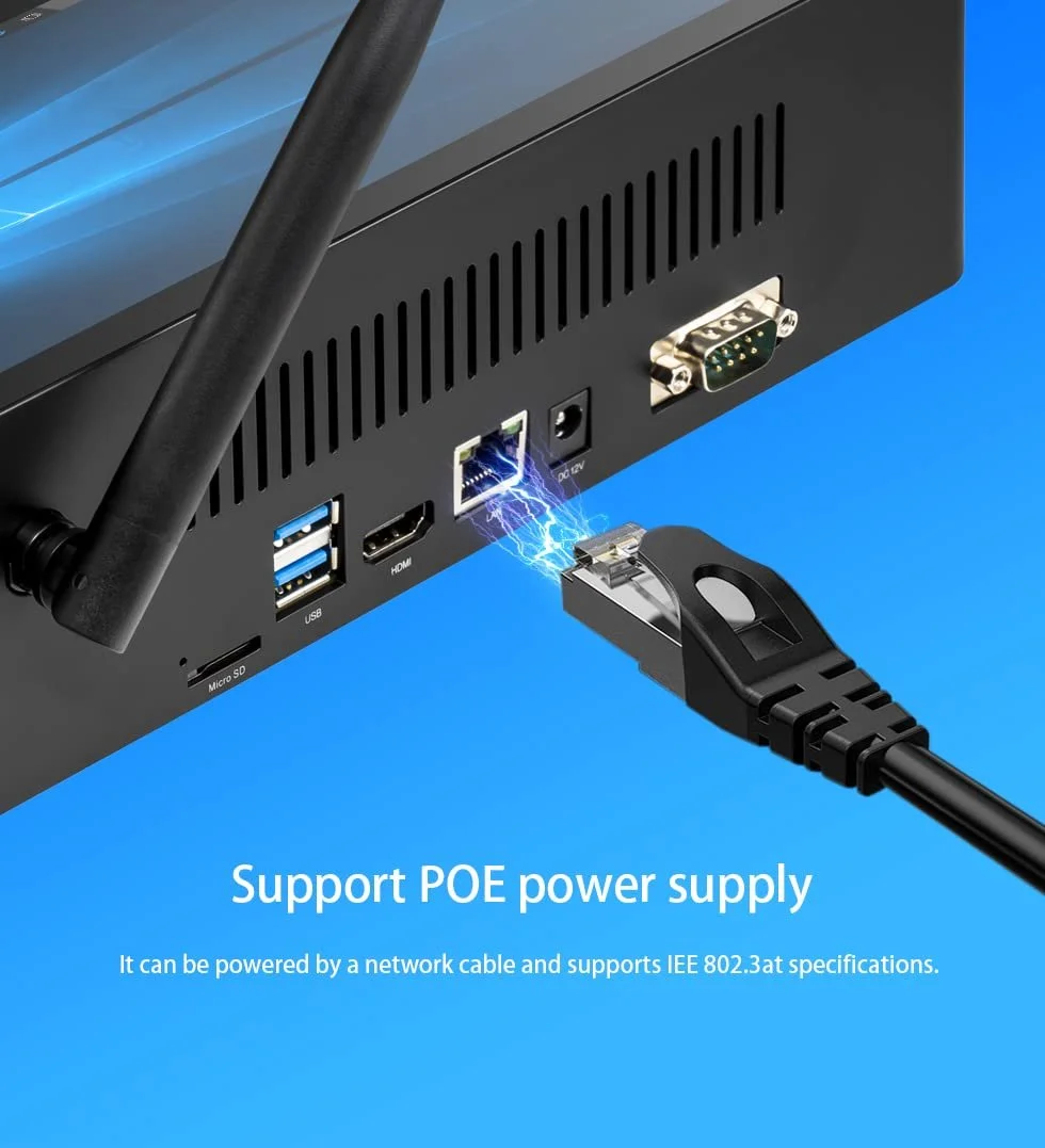 Планшет PiPO X10s 10,1 дюйм Full HD Intel Celeron J4125 6GB RAM 64GB Wi-Fi AC Dual Band PoE Bluetooth 4.0 USB 3.0 HDMI Аккумулятор 10 000 мА·ч, фото №6